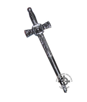 Black Filled Cross Pin
