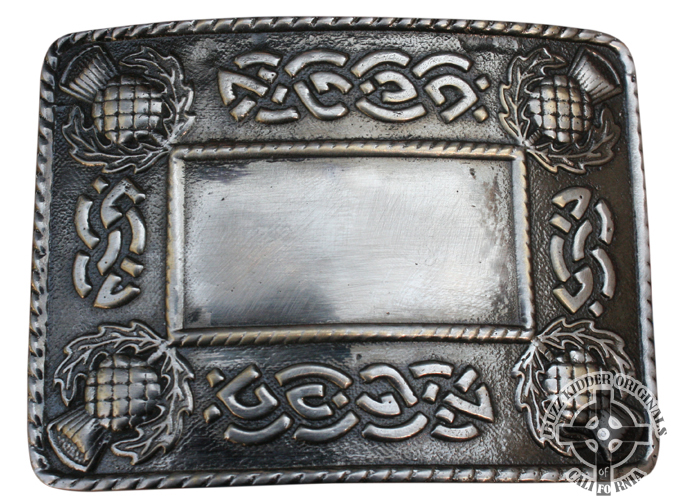 Antique Buckle With Thistle