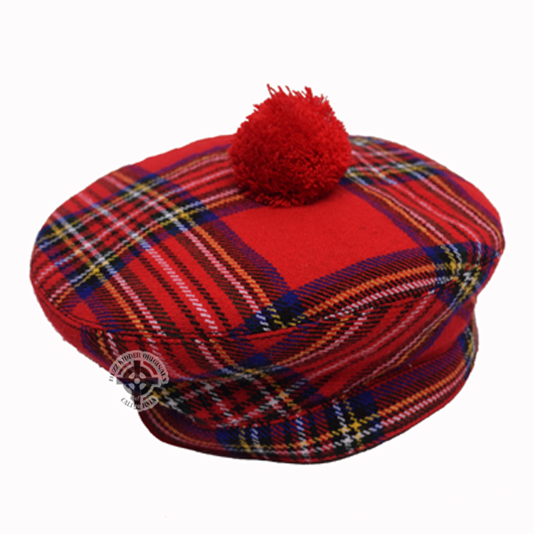 Royal Stewart Balmoral Bonnet Hat Beanie Scottish Highland Wear by Scottish Kilt 